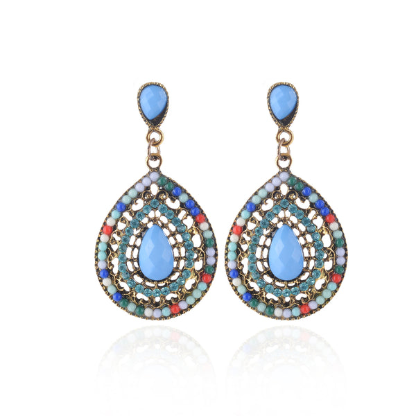 Female Bohemian Earrings Women Circle Drop Earrings