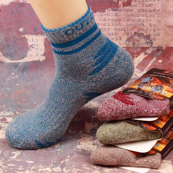 Chalier Men Athletic Socks Thicken for Hiking and Running 5 Pack - CHALIER