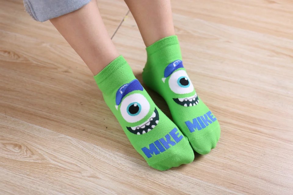 Womens Cartton Catton Crazy Socks Fun Ankle-high Socks 5 Pairs