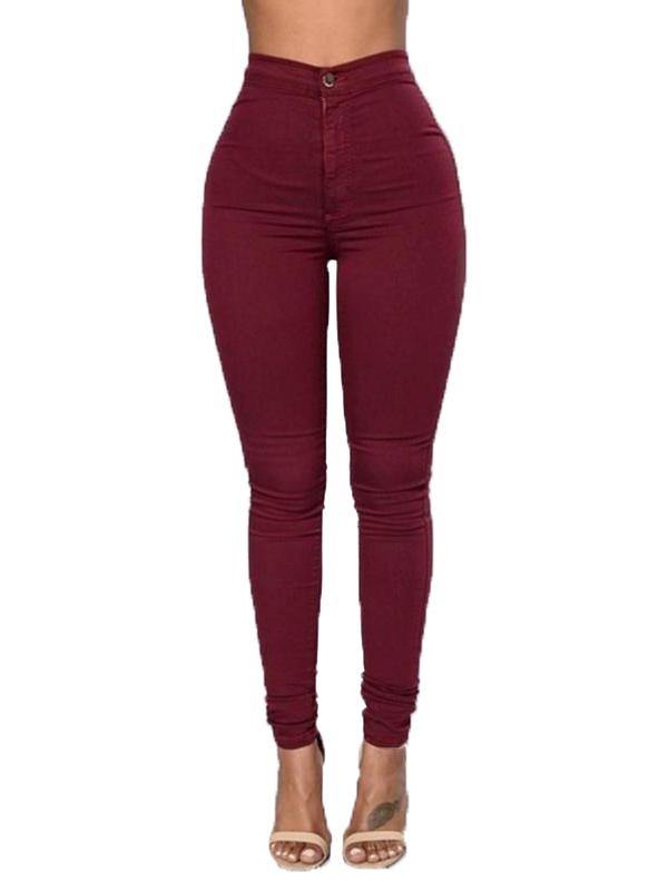 Women's Casual Sexy High Waist Leggings Feet Pants - CHALIER
