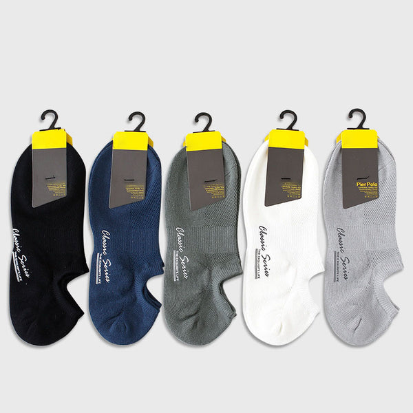 Chalier Men Sports Ankle Socks Mesh 5 Pack
