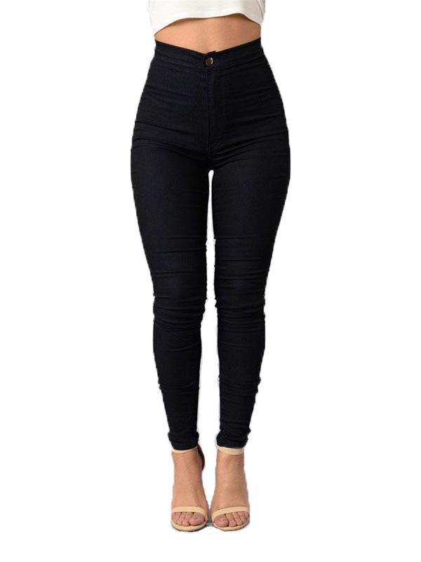 Women's Casual Sexy High Waist Leggings Feet Pants - CHALIER