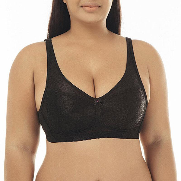 Womens Plus Size Comfort Ultimate Lift and Support Wire Free Bra - CHALIER