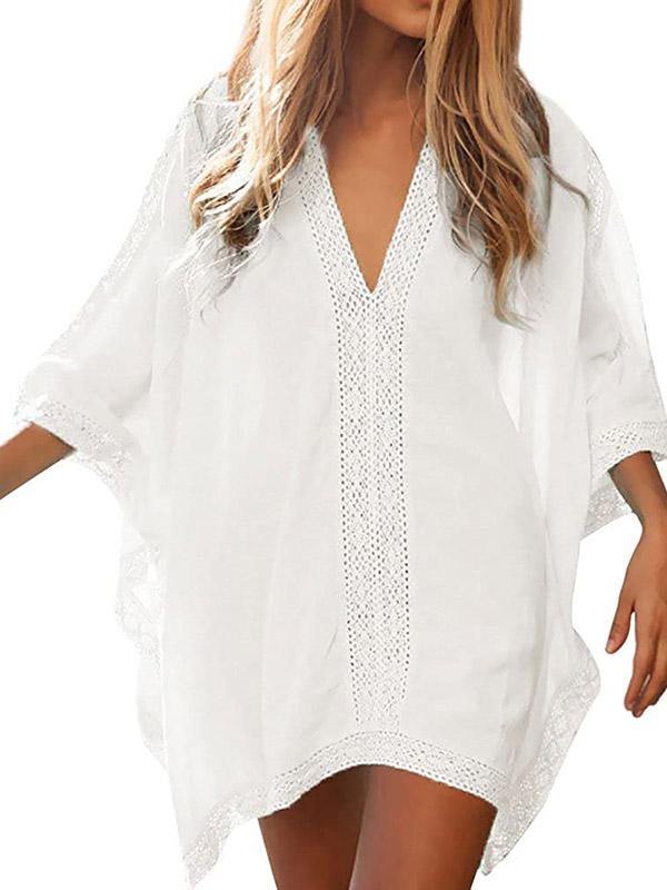 Women's Beach Swimsuits Bikini Oversized Cover Up Dress - CHALIER