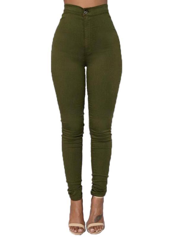 Women's Casual Sexy High Waist Leggings Feet Pants - CHALIER