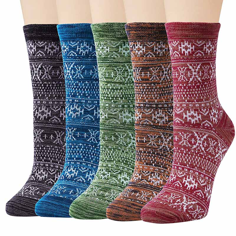 Womens Fun Socks Vintage Socks Print Socks Set Gift