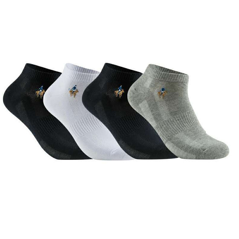 Men's Ankle Socks Cotton 4 Pack