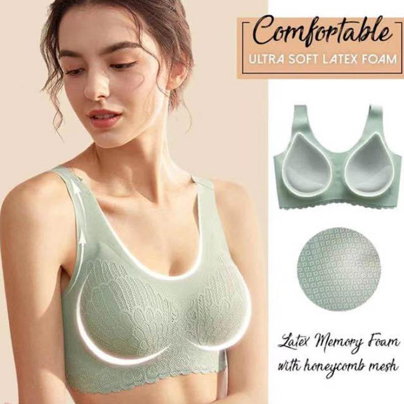 Womens Bralette Plus Size 5D Wireless Contour Comfy Daily Seamless Push up Bras - CHALIER