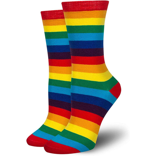 Women Cozy Socks Crazy Fun Socks Cotton Socks Rainbow