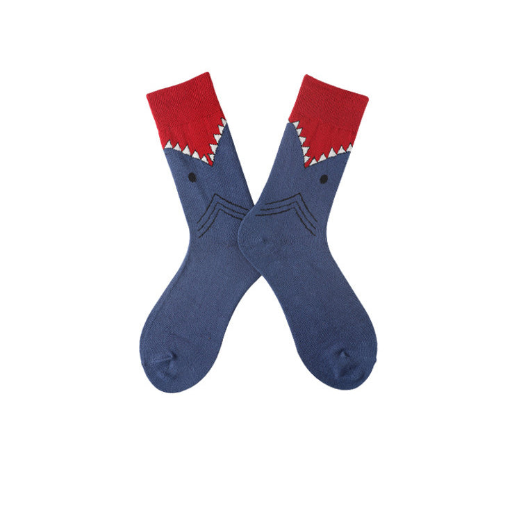 Chalier Mens Casual Cartoon Crocodile Cotton Socks