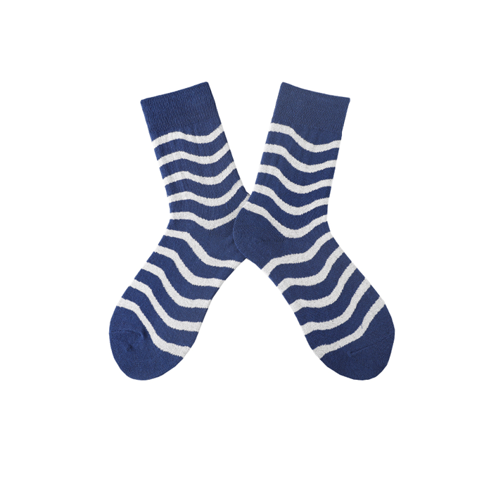 Chalier Mens Casual Cartoon Stripe Cotton Socks