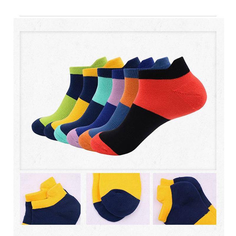 Womens Ankle Socks 6 Pairs Cushioned Athletic Running Casual Fashion Ankle Socks - CHALIER
