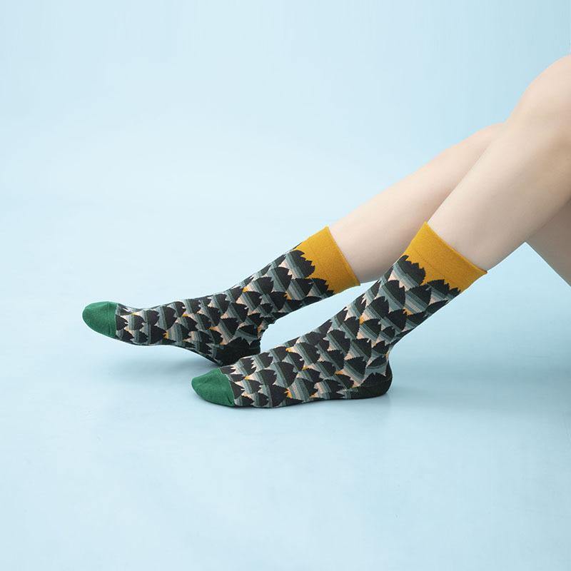 Womens Vintage Art Funny Crazy Fashion Abastract Socks 4 Pairs - CHALIER