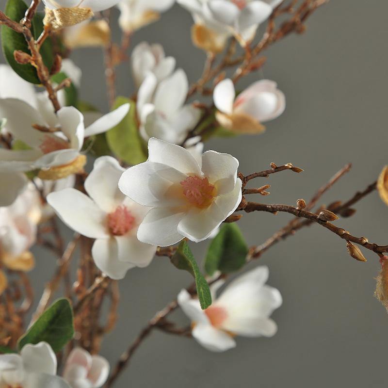 Artificial Magnolia Bouquet Fake Flower For Wedding Home Decoration - CHALIER