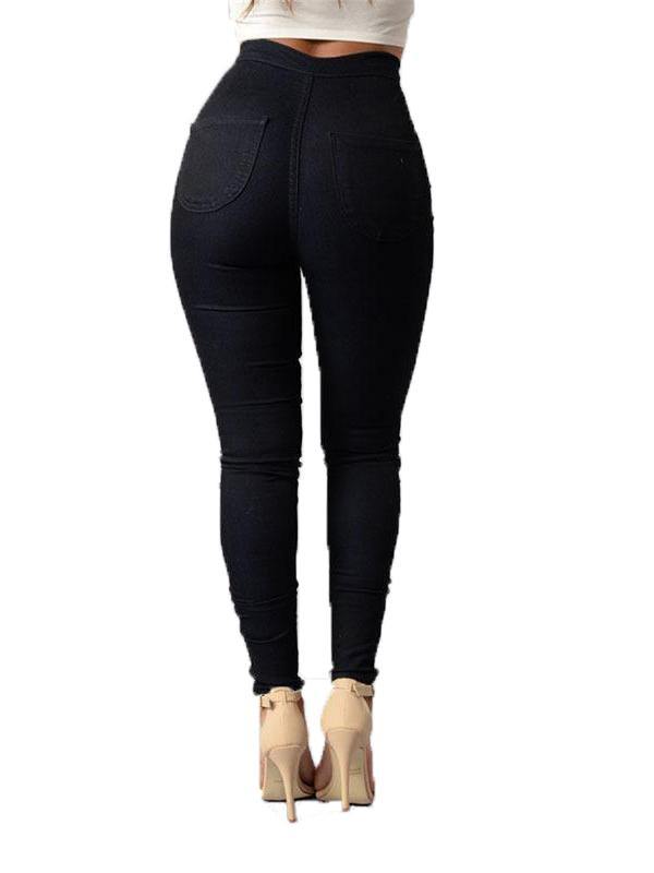 Women's Casual Sexy High Waist Leggings Feet Pants - CHALIER