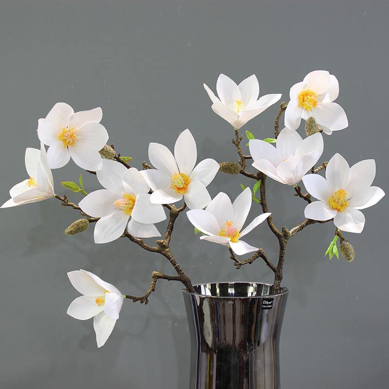 Artificial Flower Artificial Magnolia For Home Office Wedding Decoration - CHALIER