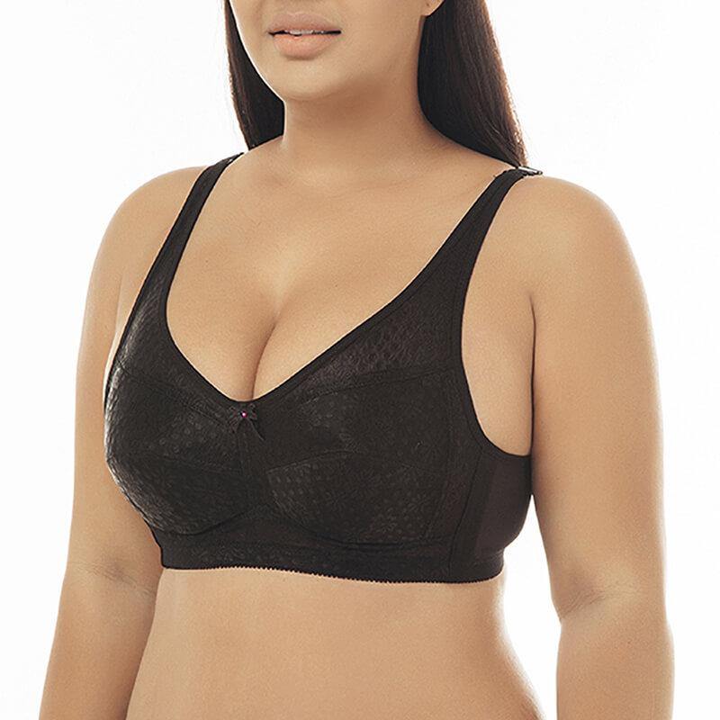 Womens Plus Size Comfort Ultimate Lift and Support Wire Free Bra - CHALIER