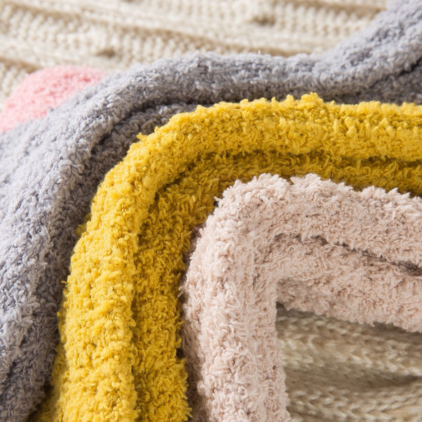 Womens Winter Warm Fuzzy Slipper Socks Set 6 Pairs New Year