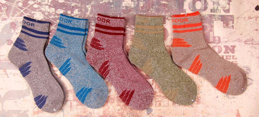 Chalier Men Athletic Socks Thicken for Hiking and Running 5 Pack - CHALIER