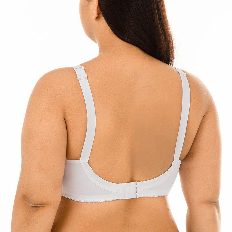 Women's Plus Size  Push Up Comfort Strap Satin Padded Bra - CHALIER