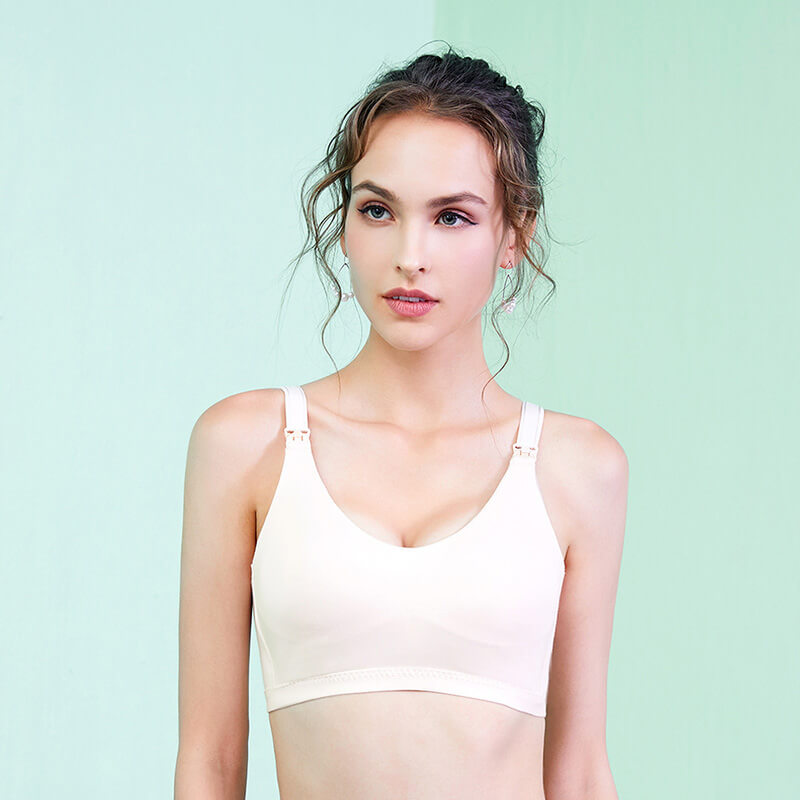 Women's Seamless Nursing Bras Bralette Soft Cup Breastfeeding Maternity Bra