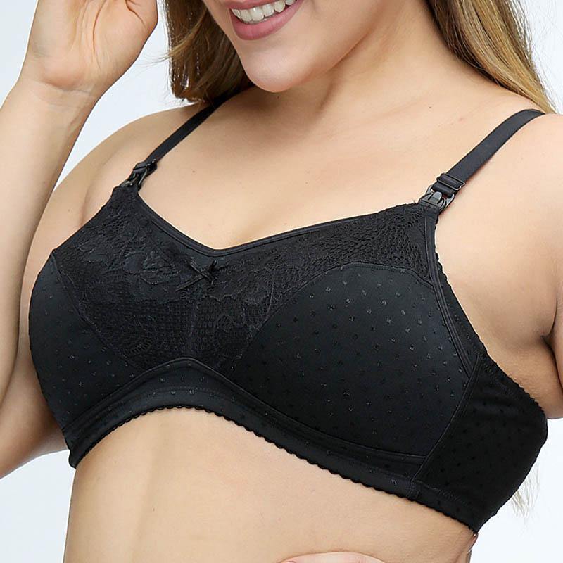 Mothers Ultra-thin Nursing Feeding Maternity Bralette Lace Cotton Soft Plus Size Bras - CHALIER