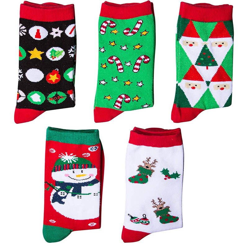 Womens Christmas Socks Cozy Fun Christmas Cotton Socks novel Gifts