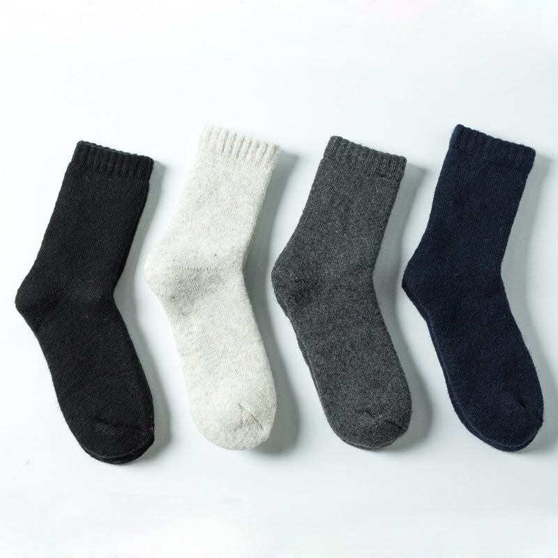 Winter Warm Thickened Wool Men's Socks 4 Pairs