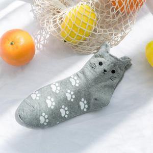 Womens Cat Ear Cozy Soft  Socks Gifts 5 Pairs - CHALIER