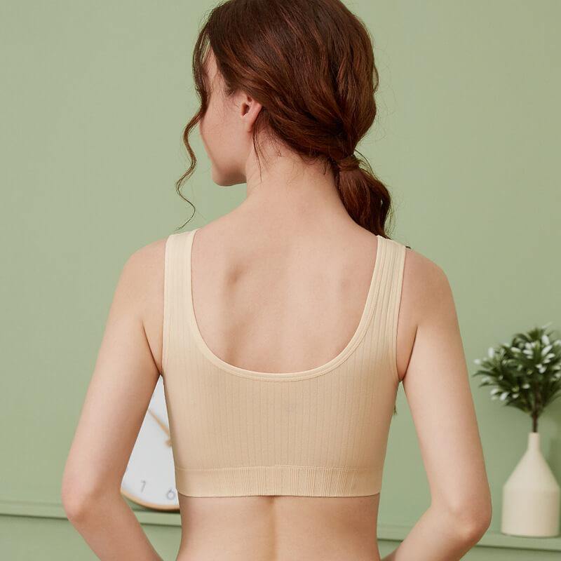 Women Nursing Bra Seamless Sleep Breastfeeding Maternity Front Close Bra - CHALIER