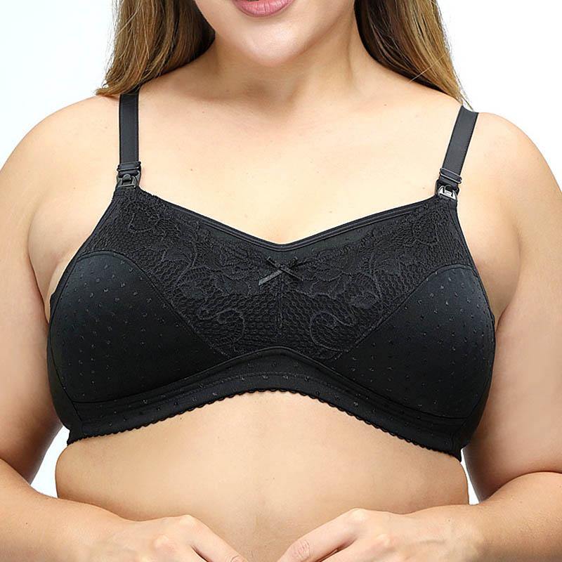 Mothers Ultra-thin Nursing Feeding Maternity Bralette Lace Cotton Soft Plus Size Bras - CHALIER