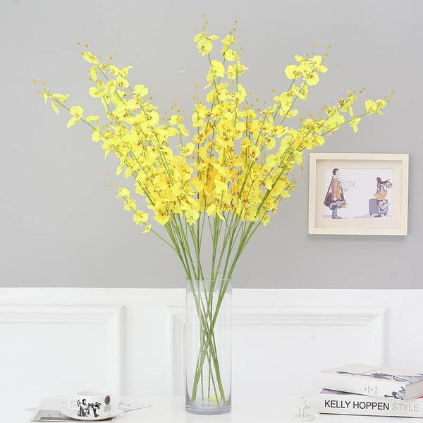 Artificial Phalaenopsis Bouquet Artificial Flower For Home Office Decoration Set 10 Branches - CHALIER