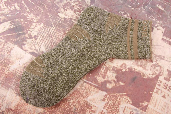 Chalier Men Athletic Socks Thicken for Hiking and Running Green - CHALIER