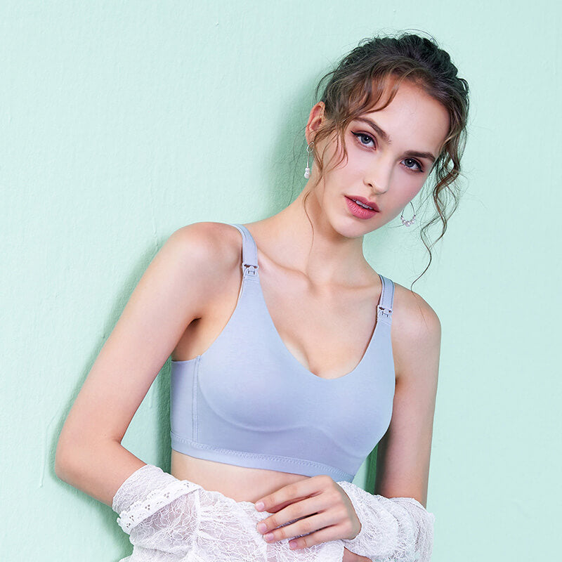Women's Seamless Nursing Bras Bralette Soft Cup Breastfeeding Maternity Bra