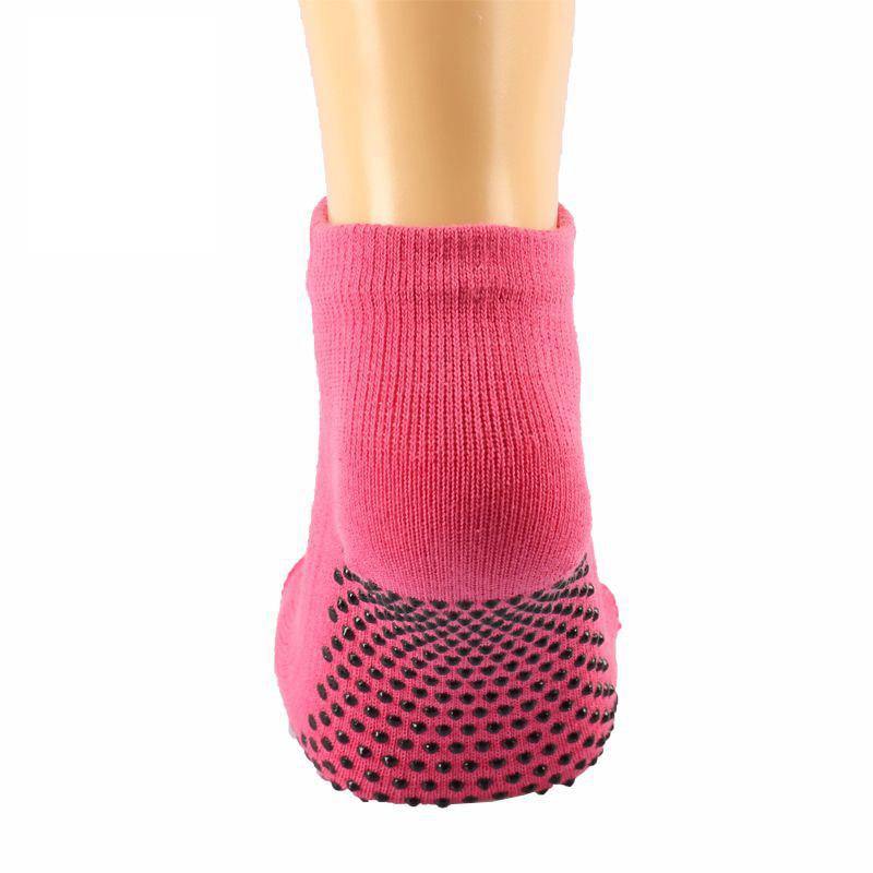 Womens Yoga Socks Solid Colors Fingerless Non-slip Sports Grip Socks - CHALIER