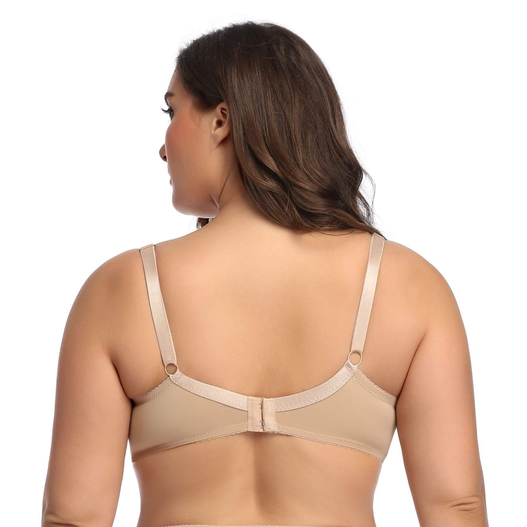 Women Plus Size Bra Push Up Lace Soft Cup Bra - CHALIER