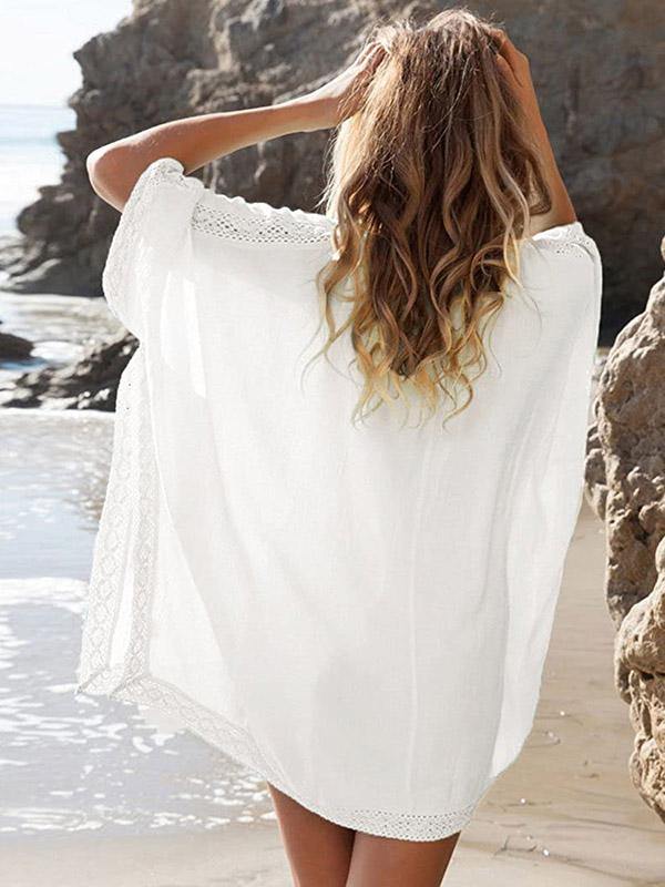 Women's Beach Swimsuits Bikini Oversized Cover Up Dress - CHALIER