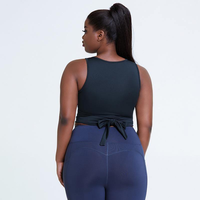 Women Plus Size Sport Bra Yoga Running Gym Workout Fitness Athletic Comfort Support Bra - CHALIER