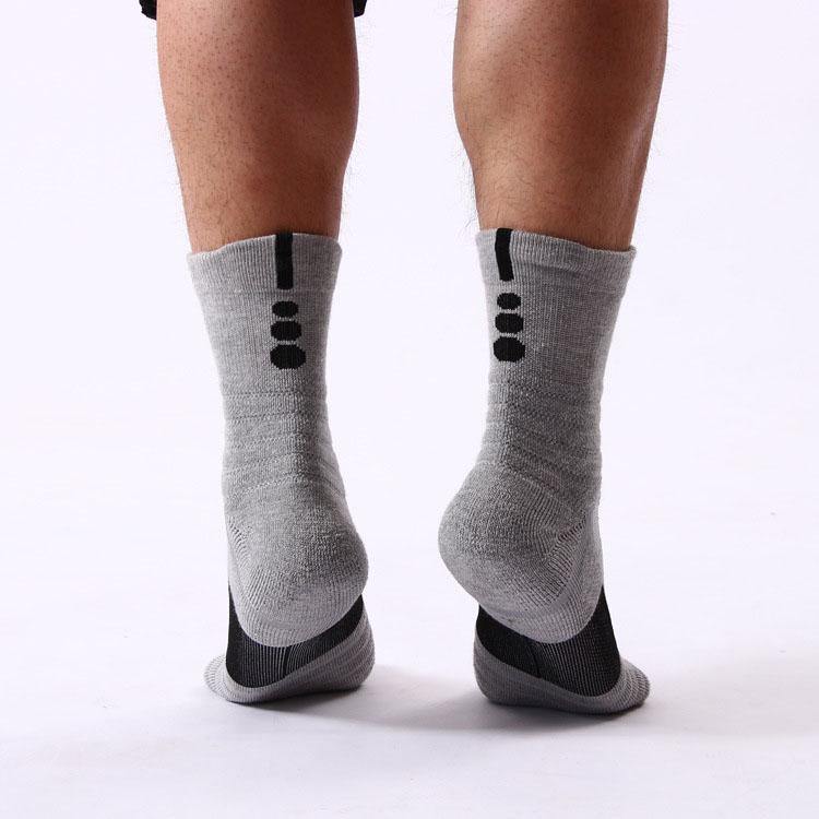 Mens Crew Athletic Elite Socks Set Outdoors Walking/Running/Hiking Socks Non-slip Absorbing Sweat Socks - CHALIER