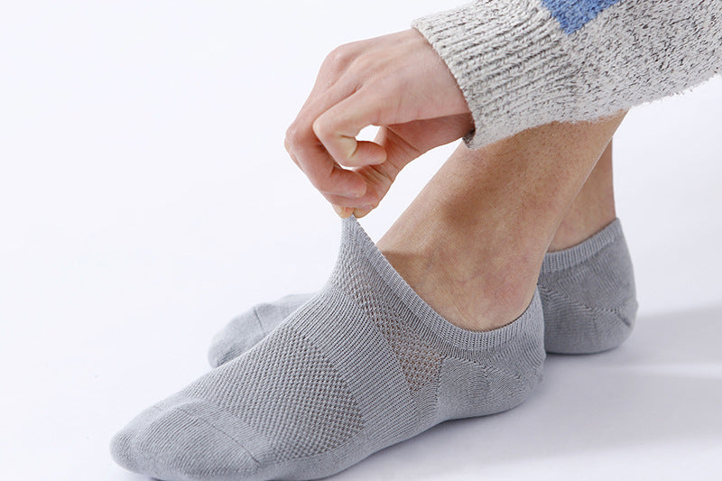 Chalier Men Sports Ankle Socks Mesh 5 Pack