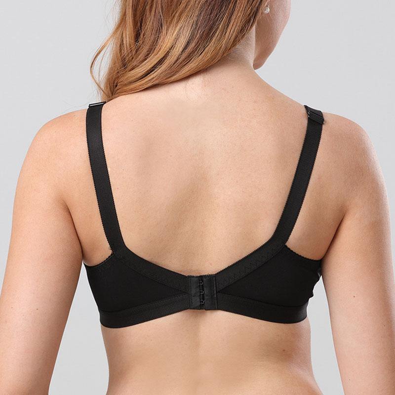 Plus Size Bralette Black Sexy Lace Ultra-thin Comfortable 36DD Full Coverage Bra - CHALIER