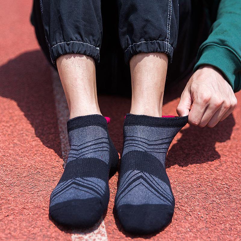 Chalier Men Athletic Socks Breathable Mesh Black - CHALIER