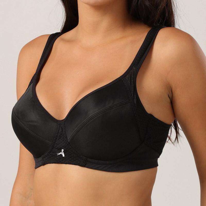 Sports Bra Fitness Shockproof Breathable Yoga Plus Size Vest Cross Shoulder Strap Steel Ring Bras - CHALIER