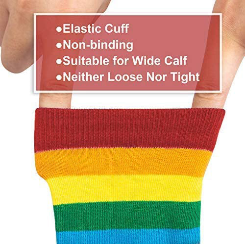 Women Cozy Socks Crazy Fun Socks Cotton Socks Rainbow