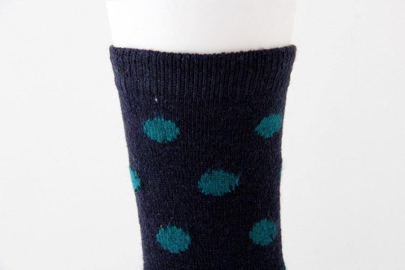 Womens Winter Warm Socks Set Thickened Wool Polka Dots Socks 6 Pairs - CHALIER