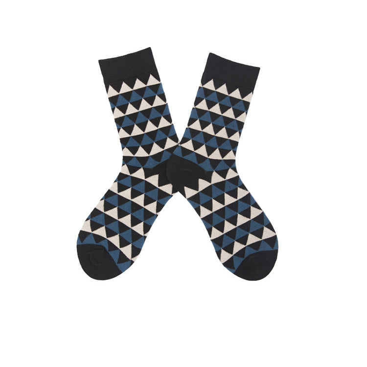 Chalier Mens Casual Cartoon Triangle Cotton Socks