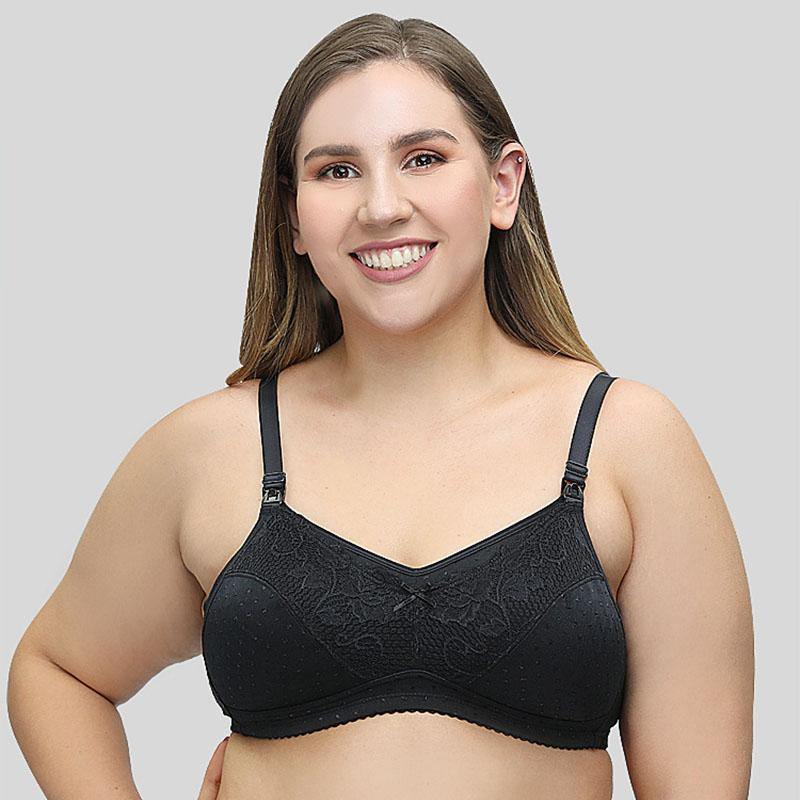 Mothers Ultra-thin Nursing Feeding Maternity Bralette Lace Cotton Soft Plus Size Bras - CHALIER