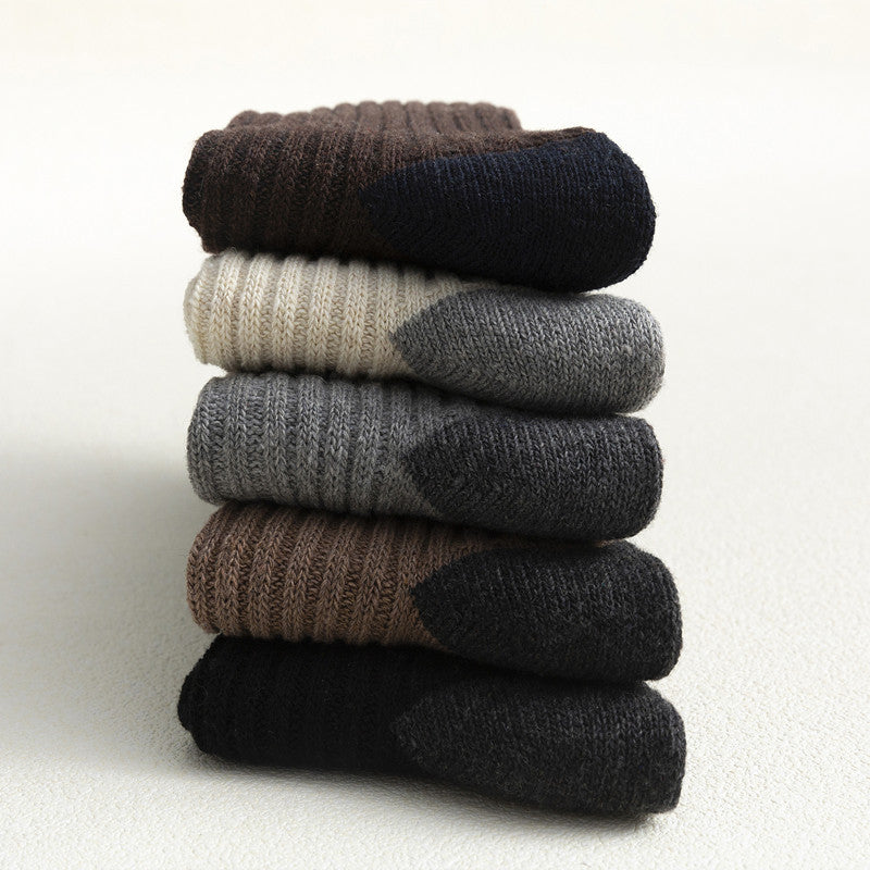 Chalier Mens Casual Crew Marle Cushioned Socks