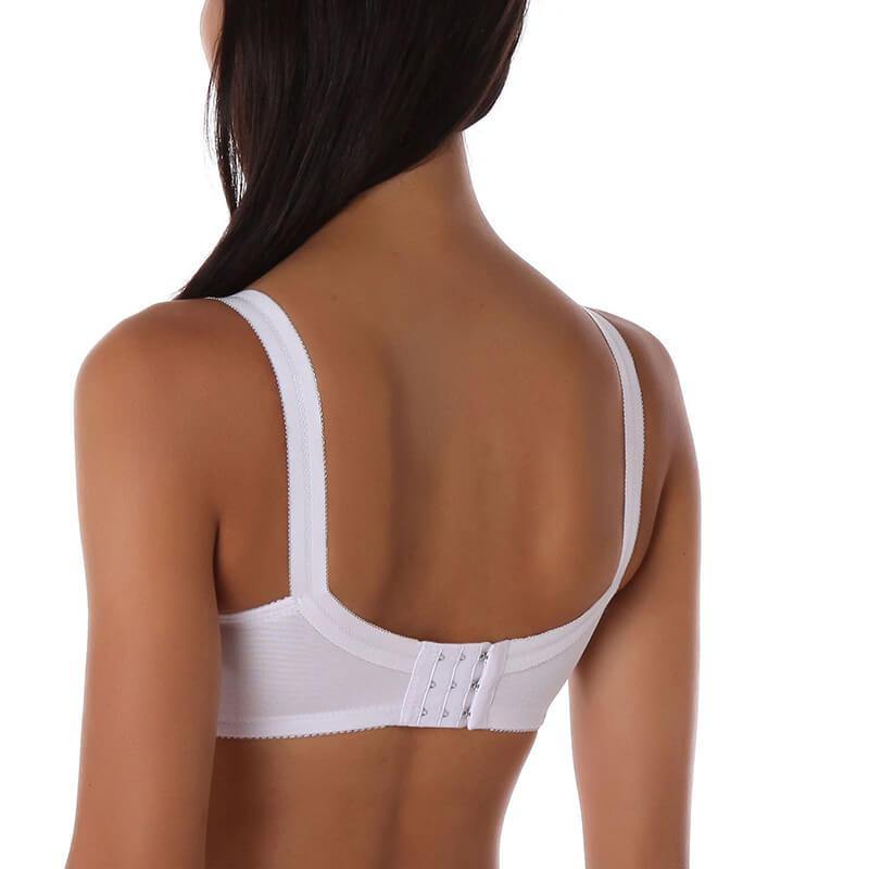 Women's Plus Size Sexy Comfort Strap Satin Push Up Padded Bra - CHALIER