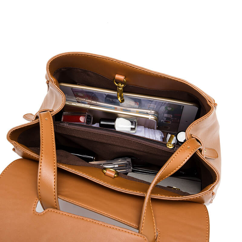 Women's Bags Simple Pu Leather Casual Soft Leather Bag